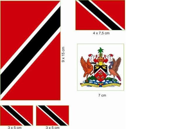 Aufkleberbogen Trinidad & Tobago 