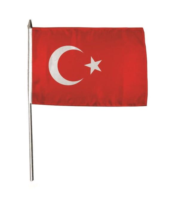 Stockflagge Türkei 30 x 45 cm 