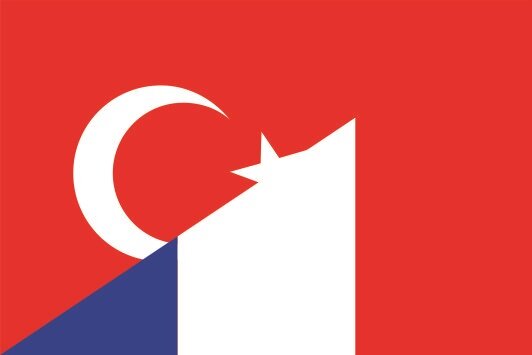 Aufkleber Türkei-Frankreich 