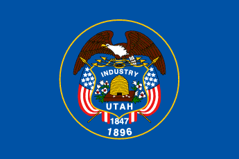 Miniflag Utah 10 x 15 cm 