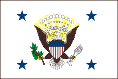 Flagge USA Vize Präsident 