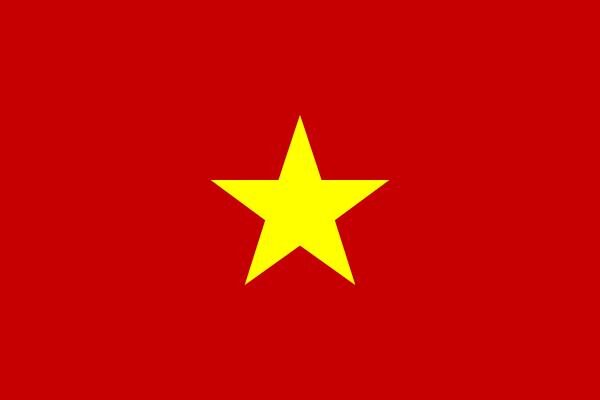 Miniflag Vietnam 10 x 15 cm 