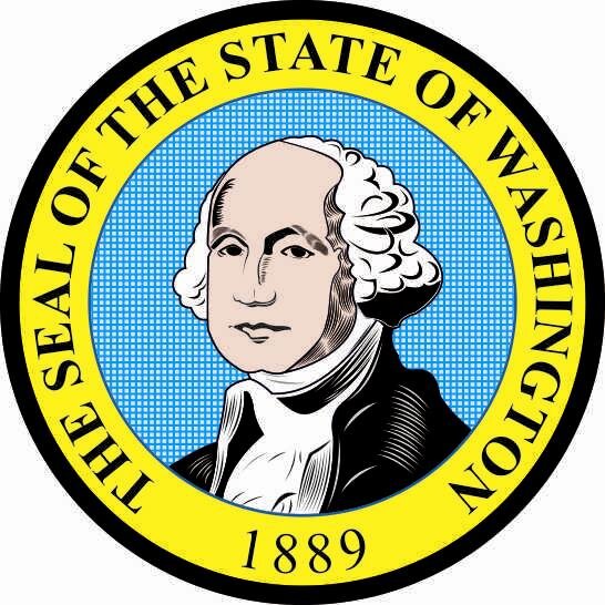 Aufkleber Washington Siegel Seal 