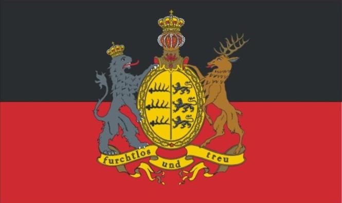Flagge Württemberg Furchtlos und Treu 150 x 250 cm Fahne 