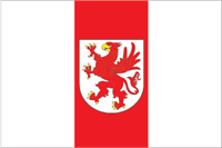 Flagge Zachodniopomorskie mit Wappen 