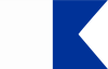 Signalflagge A = Alpha 60 x 50 cm 