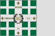 Fahne Standarte Frankreich 102. Infanterie-Regiment bis 1792 150 x 150 cm 
