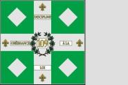 Fahne Standarte Frankreich 109. Infanterie-Regiment bis 1792 150 x 150 cm 