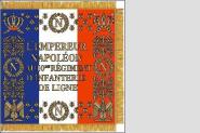 Fahne Standarte Frankreich 10. Linien-Infanterie-Regiment 80 x 80 cm 