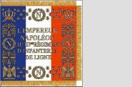 Fahne Standarte Frankreich 113. Linien-Infanterie-Regiment  80 x 80 cm 