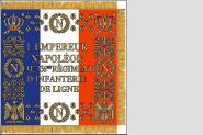 Fahne Standarte Frankreich 136. Linien-Infanterie-Regiment 80 x 80 cm 