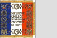 Fahne Standarte Frankreich 139. Linien-Infanterie-Regiment 80 x 80 cm 