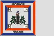 Fahne Standarte Frankreich 14. Halb-Brigade 150 x 150 cm 