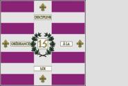 Fahne Standarte Frankreich 15. Infanterie-Regiment bis 1792 150 x 150 cm 