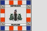 Fahne Standarte Frankreich 16. Halb-Brigade 150 x 150 cm 