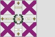 Fahne Standarte Frankreich 16. Infanterie-Regiment bis 1792 150 x 150 cm 