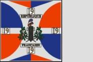 Fahne Standarte Frankreich 19. Halb-Brigade 150 x 150 cm 