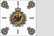 Fahne Standarte Preussen 1. Garde-Regiment zu Fuß 1881 150 x 150 cm 