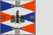 Fahne Standarte Frankreich 20. Halb-Brigade 150 x 150 cm 
