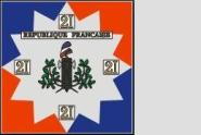 Fahne Standarte Frankreich 21. Halb-Brigade 150 x 150 cm 