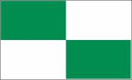 Fahne 4 Karo grün-weiß 90 x 150 cm 