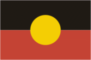Flagge Aborigines 20 x 30 cm 