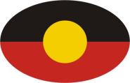 Aufkleber oval Aborigines 10 x 6,5 cm 