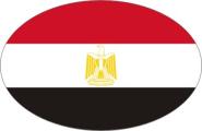 Aufkleber oval Ägypten 10 x 6,5 cm 