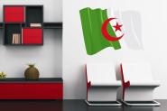 Wandtattoo Wehende Flagge Algerien 