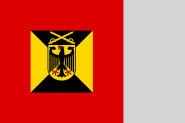 Fahne Standarte der Bundeswehr Amtschef des Heeresamtes 1995-2004 125 x 125 cm 