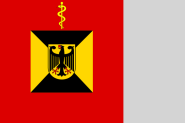 Fahne Standarte der Bundeswehr Amtschef des Sanitätsamtes 125 x 125 cm 