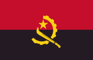 Fahne Angola 60 x 90 cm 