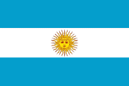 Fahne Argentinien 30 x 45 cm 