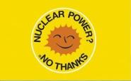 Fahne Atomkraft - Nein Danke! englisch 90 x 150 cm 