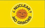 Fahne Atomkraft - Nein Danke! spanisch 90 x 150 cm 