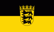 Fahne Baden-Württemberg 30 x 45 cm 