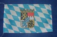 Tischflagge Bayern Raute mit Wappen 