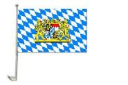 Autoflagge Bayern Wappen mit Löwen 30 x 40 cm 