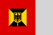 Fahne Standarte der Bundeswehr Befehlshaber im Wehrberechskommando 1973-1995 125 x 125 cm 