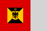 Fahne Standarte der Bundeswehr Befehlshaber Wehrbereiche 125 x 125 cm 