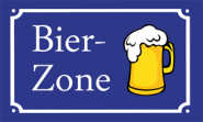 Fahne Bier-Zone 90 x 150 cm 
