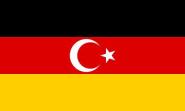 Fahne Deutsch-Türken 90 x 150 cm 