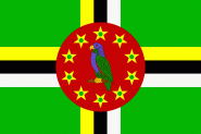 Miniflag Dominica 10 x 15 cm 