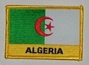Aufnäher Algerien mit Schrift 