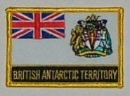 Aufnäher British Antarktis Territorium mit Schrift 