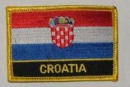 Aufnäher Kroatien mit Schrift 
