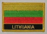 Aufnäher Litauen mit Schrift 
