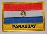 Aufnäher Paraguay mit Schrift 
