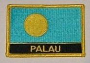 Aufnäher Palau mit Schrift 