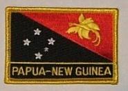 Aufnäher Papua-Neuguinea mit Schrift 